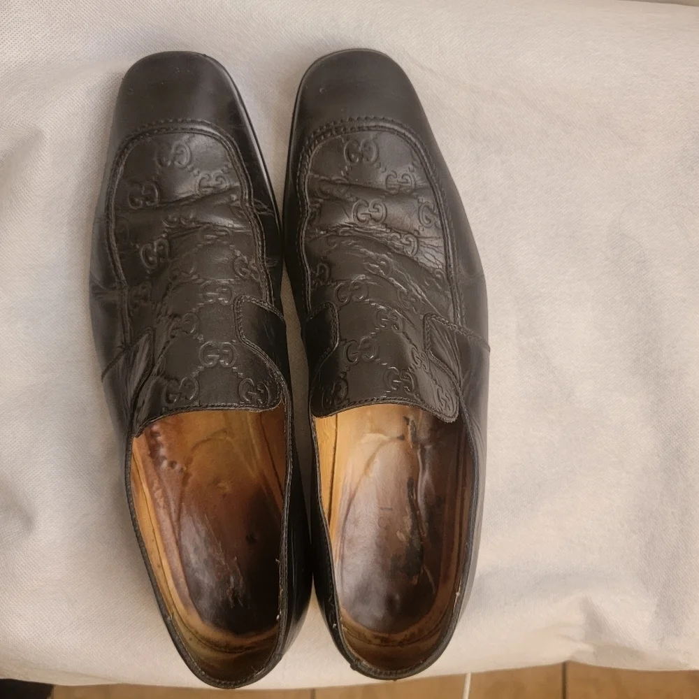 GUCCI MEN'S BROWN GUCCISSIMA LOAFERS SIZE9.5